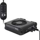 hygger Aquarium Chillers Fan, Quiet Fish Tank Cooling Fan Equipment with Adjustable Timer Speed Controller, Suitable for Freshwater Saltwater Tanks(1-Fan Head)