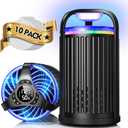 Fly Trap Indoor, 3 in 1 Fruit Fly Traps for Indoors Gnat Traps for House Indoor, Smart Flying Insect Trap Bugs Light Mosquito Catcher with 10 Refills, Ideal for Kitchen, Graden, RV, Office - Black