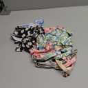 Sanwuta 4 Pack Harness Dog Dress Bowknot Leash Set Floral Princess Dog Harness Dress Vest with Leash Pet Doggy Outfits for Outdoor Walking, 4 Colors(X-Small)