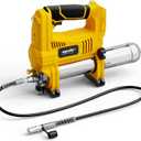 Mellif Power Grease Gun Compatible with Dewalt 20v Max Battery (Tool Only), 10,000 PSI, Brushless Electric Grease Pump, 5 Variable Speed, 14OZ Capacity, 30" Hose, Safety Lock, Low-Voltage Protection