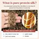 Clip in Hair Extensions, LONAI 20'' 4PC 100% Pure Protein Silk Hairpieces, Lace Weft Curly Hair Extensions Clip ins Invisible, Soft Natural Hairpieces for Women (Dark Blonde to Light Brown)