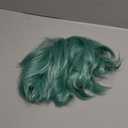 Short Green Synthetic Hair Costume Wig with 2 PCS Tattoos  Natural Looking Cosplay Wigs for Halloween Party, Cosplay Events (Green)