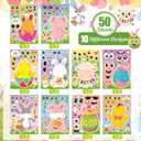 Easter Stickers for Kids, 50 Sheets Make Your Own Stickers, Easter Basket Stuffers DIY Bunny Stickers Sheets, Easter Gifts Decorations for Eggs Easter Crafts for Toddlers Egg Fillers Spring Stickers