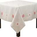 Embroidered Ornaments Tablecloth (70")