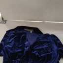 R.Vivimos Women's Fall Winter Vintage Velvet Dress Short Sleeve V Neck Elastic Waist Tiered Ruffle A-Line Flowy Maxi Dress , XL