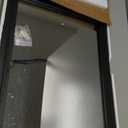 AAZZKANG Black Mirrors for Wall 50 x 40 cm with Rectangle Wood Framed Decorative Wall Mirror for Bedroom Living Room Bathroom Entryway