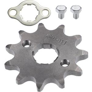 X AUTOHAUX 1 Set 520 Style 11 Teeth 20mm ID Motorcycle Front Engine Sprocket Fit for 50cc 70cc 110cc 125cc Motorcycle Dirt Pit Bike Mini Bike ATV