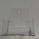 Zavekia Acrylic Brochure Organizer. 4 Inch Wide, Clear Countertop & Wall Mount Literature Holder (6 Pack)