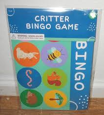 Seasonal Critter Bingo Game 5PCS