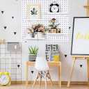 Beeveer 4 Pcs Pegboard Shelves Wall Organizer Brackets Pegboard Steel Tray Accessories Organizing Tools for Craft Garage Nursery Workbench Kitchen(10.04 x 4.33 Inch,White)