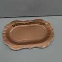 Sparkle and Bash 24 Disposable Rose Gold Foil Paper Serving Trays for Parties, Wedding, Bridal Shower Decorations, and Tea Party Decorations (9 x 13 In Rose Gold Serving Trays)