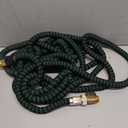 Garden Hose 50 FT, NON-EXPANDABLE Heavy-Duty Flexible & Lightweight Water Hose with 10-Function Nozzle, No-Kink Design, Leak-Proof Super Fabric, Solid Fittings for Lawn, Car, RV