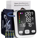 Upper arm Blood Pressure Monitor, 6Inch Large Backlit Display, Accurate Reading, OneButton Operation, 2User Mode with 199 Memory Records, Pulse Rate Detection, Blood Pressure Monitors for Home use