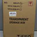 Clear Acrylic Display Case, Stackable Plastic Storage Bins with Magnetic Attraction Lid, Showcase for Cosmetic, Large Figures Collectibles, X-Large