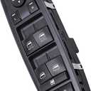 Driver Side Power Window Switch Door Lock Control Button Compatible with 2009 2010 2011 2012 Dodge RAM 1500/2500/ 3500 Quad & Crew Cab Pickup, Double Auto Buttons Replaces 4602863AB, 4602863AC