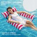 Jasonwell Inflatable Pool Floats Adult - Fabric Pool Floaties Chair Lake Beach Floating Lounger Chair Swimming Pool Noodles Water Hammock Float Mesh Party Floaty Toys Fun for Adults Heavy Duty