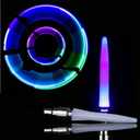 4 Pack of Led Flash Tyre Wheel Valve Cap Light for Bike Bicycle Motorbicycle Wheel Light Tire4.25 inch Long (Colorful)