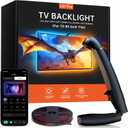 FFJ TV Lights That Change with Screen, 18ft Cuttable LED Backlight for 75-85 Inch Screen and PC Monitor, Backlight with Sensor, Smart App Control, Game & Music Sync Color Changing Lights