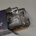 Clara Clark Shower Organizer - Adhesive Shower Shelf Caddy, Rustproof Stainless Steel Rack for Bathroom Storage & Home Decor, Black