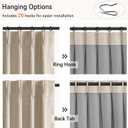 100% Blackout Shield Linen Look Textured Pinch Pleated Curtains Blackout Drapes 90 Inch Long 2 Panels Set, Faux Linen Blackout Curtains for Bedroom & Living Room, 40" W x 90" L, Oatmeal