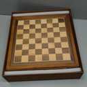 AMEROUS 12.8" x 12.8" Magnetic Wooden Chess Set with 2 Built-in Storage Drawers - 2 Bonus Extra Queens - Gift Packaging - Staunton Chess Pieces, Board Games Chess Sets for Adults and Kids