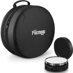Facmogu 14"x5.5"/14"x6.5" Snare Drum Case, Thick Foam Padded Drums Bag w/Heavy-Duty 610D Oxford, Reinforced Handle, Lightweight Travel Case, Drums Case Drum Head Storage Bag for Snare Cymbal Storage