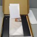 Corner Bread Box for Kitchen Countertop, Black Bread Storage Container for Homemade Bread, Two Layer Breadbox under Cabinet Mount, Large Bread Holder for Kitchen Counter, Pantry Shelf