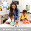 Bentgo Kids Prints Leak-Proof, 5-Compartment Bento-Style Kids Lunch Box - Ideal Portion Sizes for Ages 3-7, Durable, Drop-Proof, Dishwasher Safe, & PFAS & BPA-Free Materials (Puppy Love)