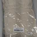 100% Cotton Aprons with Pockets Pinafore Dress for Women Vintage Cute Aprons for Kitchen Baking Gardening Painting (Beige)