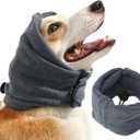 Dog Head Ear Warp Relief Ear Muffs Noise Protection (L-Head Circle(17.7"~23.6"), Dark Grey)