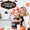 2 x Cute Halloween Garland, Spider Ghost Pumpkin Decorations Wooden Beads Felt Halloween Garland for Bedroom Haunted House Fireplace Wall Indoor Outdoor