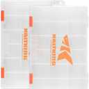 KastKing Tackle Boxes, Plastic Box, Plastic Storage Organizer Box with Removable Dividers - Fishing Tackle Storage - Box Organizer - 2 Packs /4 Packs Tackle Trays - Parts Box (Standard)