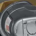 Natures Miracle Hooded Flip Top Litter Box for Cats, With Built-In Odor Control Charcoal Filter (Silver/Grey)