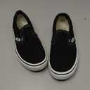 Vans Kids' Brooklyn LS Low-Top Sneakers (2 Little Kid, Suede/Canvas Black/White)