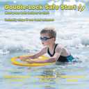 Electronic Swim Kickboard, Underwater Scooter Surfboard Underwater Scooter Portable Swimming Kickboard with Safety Lock for Kids Adults Water Sports, Standard