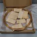 12Pcs 12 Inch Floral Hoop Centerpiece Table Decorations, Metal Gold Center Pieces Decoration for Table with Wood Base, Table Centerpieces for DIY Wedding Decor Wall Hanging Crafts