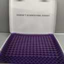 Purple Royal Seat Cushion, Portable 2 Inch Gel Seat Cushion, GelFlex Grid | Handles for Car, Office Chair, Stadium - Pressure-Reducing for Hard Seats, Temperature-Neutral, No-Slip - Made in USA