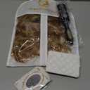 Novastel Ombre Blonde Short Wavy Human Hair Wigs for Women Shoulder Length Curly Bob Wig Capless Lightweight Natural Look for Daily Party Use (Blonde)