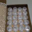 24 Pack Flameless Tea Lights Candles Battery Operated, Crystal Led Tealight Candles,Votive Electric Fake Candles for Valentines Wedding Diwali Christmas Decorations