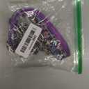 Martingale Dog Collar with Steel Chain, Adjustable Reflective Nylon & Soft Padded - for Medium, Large, XL, XXL Dogs for Training,Walking Pet Collar (Purple Flowers M) (M(Neck12"-17"), 3)