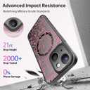 FUNMIKO for iPhone 15 Plus Case Wireless Charging & Military-Grade Protection - Cute Floral Design for Women Girls, Non-Slip Matte Cover with Shockproof Corners - Artistic Bows