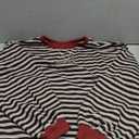 UEU Women Oversized Striped Crewneck Sweatshirt Long Sleeve Color Block Pullover Tops Casual Loose Workout Shirt (Large, Black Coffee Stripe)