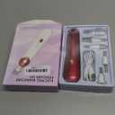 Professional Manicure Pedicure Set - Cordless Electric Foot Nail Care Trimmer Buffer Tools - 5 Speeds, Rechargeable, Thick Nails (Red)