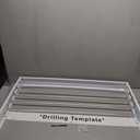 Laundry Drying Rack Collapsible, Wall Mounted, Clothes Drying Rack, 31.5" Wide, 13.2 Linear Ft, 5 Aluminum Rods, 60 lb Capacity, Laundry Racks for Drying Clothes with Wall Template (White, 39.5")