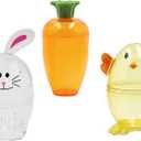 Fillable Easter Carrots, Bunny, and Chick 12-Pack Containers, Perfect Characters for Easter Egg Hunt, Basket Stuffers Filler, Surprise Carrot, Classroom Price Supplies, Party Favor