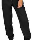 AUTOMET Women's Cinch Bottom Sweatpants Athletic Joggers Lounge Pants with Pockets M