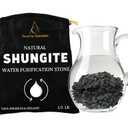 Raw Shungite Stones Crystal Rock, Real Shungite Stones for Water Purification - 10-30mm Piedra Shungite Original (1/2 lb)
