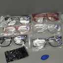 CCVOO Mix & Match Reading Glasses for Women - Lightweight, Comfortable Fit, Clear Vision - Blue Light Blocking (Pack of 6, Mix)