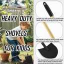 Kids Beach Shovels for Digging Sand, Garden Tools for Kids 3-10, Outdoor Gardening Toys Gifts for Boys Girls, 28 Long, Metal Spade, 2PACK