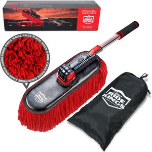 Car Duster Exterior Scratch Free,Soft Car Brush Kit for Truck,SUV,RV and Motorcycle,Wax Cotton Hair,Dusters with Extendable Handle,Duster for Cleaning,Dust Pollen Removing,No Lint